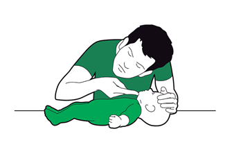 Baby primary survey - breathing - check if the baby is breathing normally