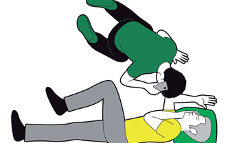 Seizures adult - when movements have stopped, open airway and check breathing