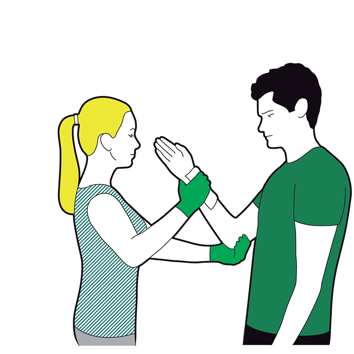 Severe bleeding first aid - apply direct pressure to the wound