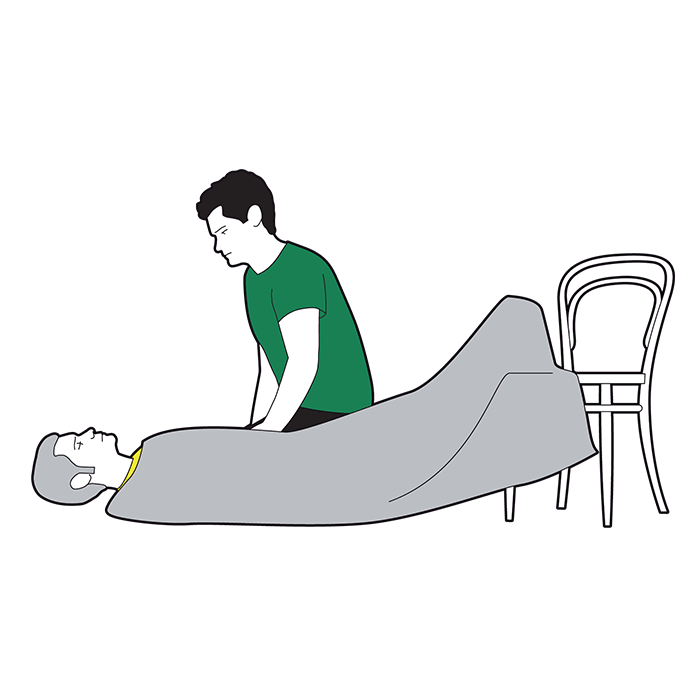 Shock first aid - monitor their level of response