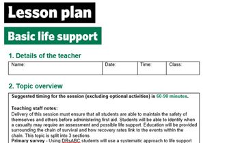 KS2-basic life support-lesson plan