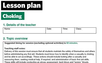 KS2-Choking-Lesson plan