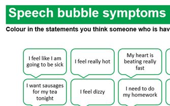 KS3-A31-Speech bubble symptoms