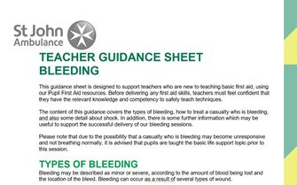 Teacher Guidance Bleeding