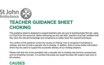Teacher Guidance Choking