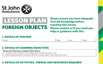 Foreign Objects lesson plan image
