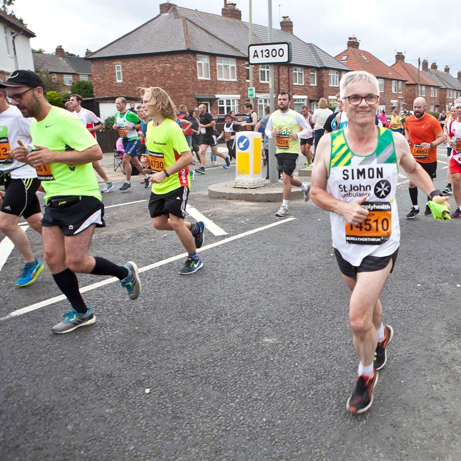 Runners in Great North Run