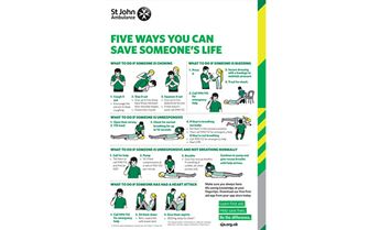 Five ways to save someone's life poster