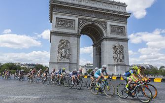Cyclists in Paris