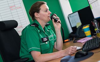 Radio comms volunteer