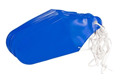 Pack of 10 Extra Large Blue Tie-On Fingerstalls