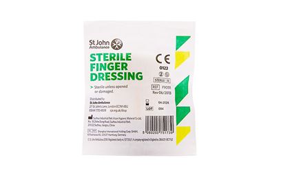 3.5cm x 3.5cm St John Ambulance First Aid Finger Dressing 3.5cm x 3.5cm St John Ambulance First Aid Finger Dressing