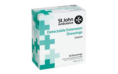 Pack of 50 Standard Blue St John Ambulance Wash-Proof Detectable Extension Plasters Pack of 50 Standard Blue St John Ambulance Wash-Proof Detectable Extension Plasters