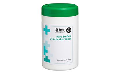  Tub of 100 St John Ambulance Hard Surface Wipes