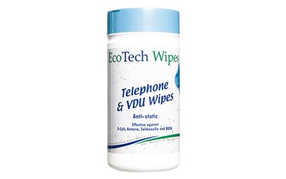 Tub of 100 VDU/Telephone Wipes  Tub of 100 VDU/Telephone Wipes