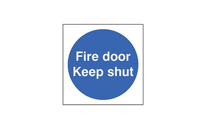 Fire Door Keep Shut Vinyl Sign