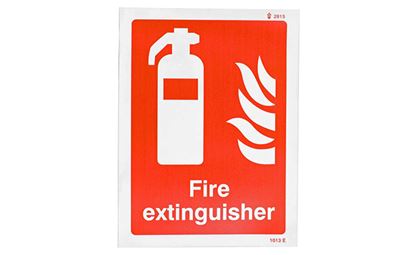 Fire Extinguisher Photoluminescent Vinyl Sign