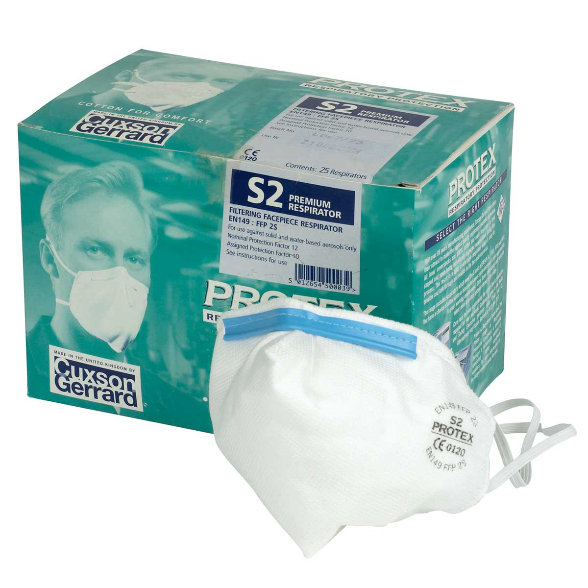 Pack of 25 Protex S2 Respiratory Mask