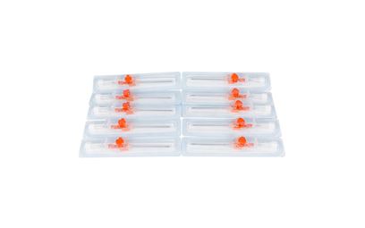 Pack of 10 14g Orange Ported Safety Cannula